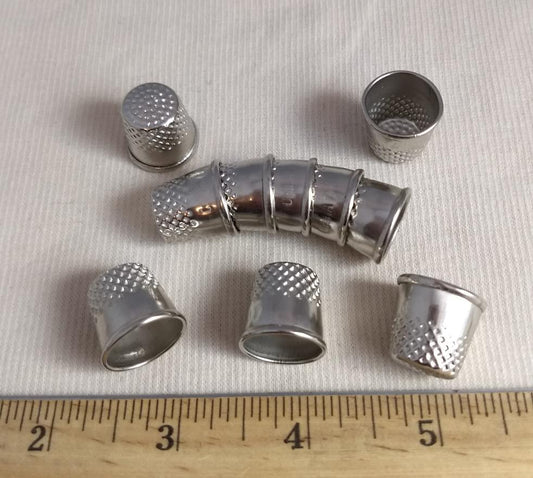 Button #Y5749 #Silver #Sewing #Thimble #Abs #10pc