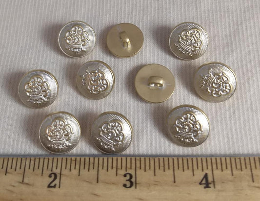 Button #1416G #Shank #Antique-Gold #Abs #10pc