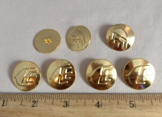 Button #AL6600 #Shank #Gold #Metal #10pc