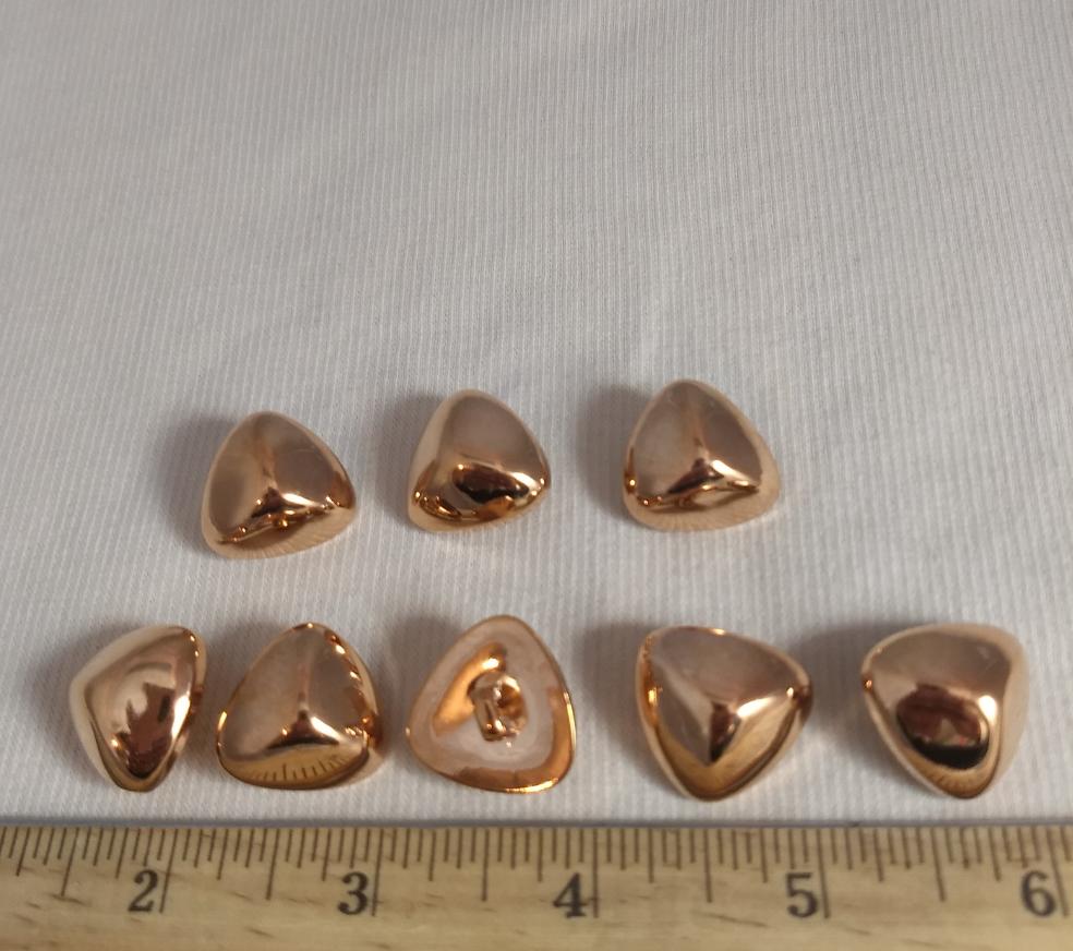 Button #1435 #Shank #Antique-Gold #ABS #10pc