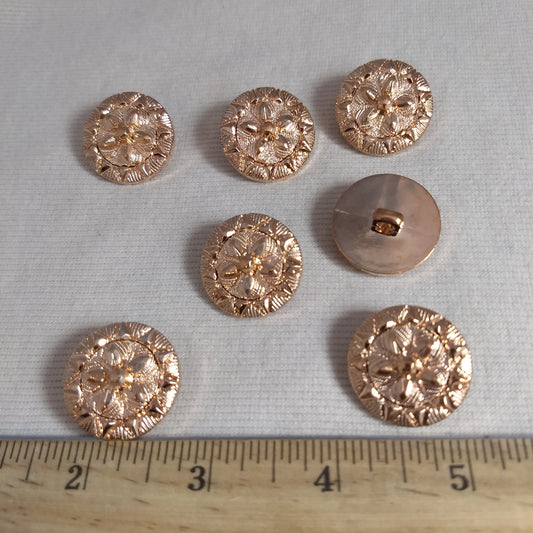 Button #1442 #Shank #Antique-Gold #Abs #10pc