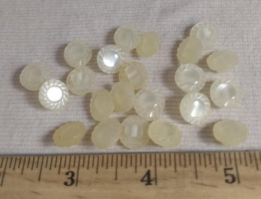 Button #1446 #Shank #Pearl #Nylon #10pc