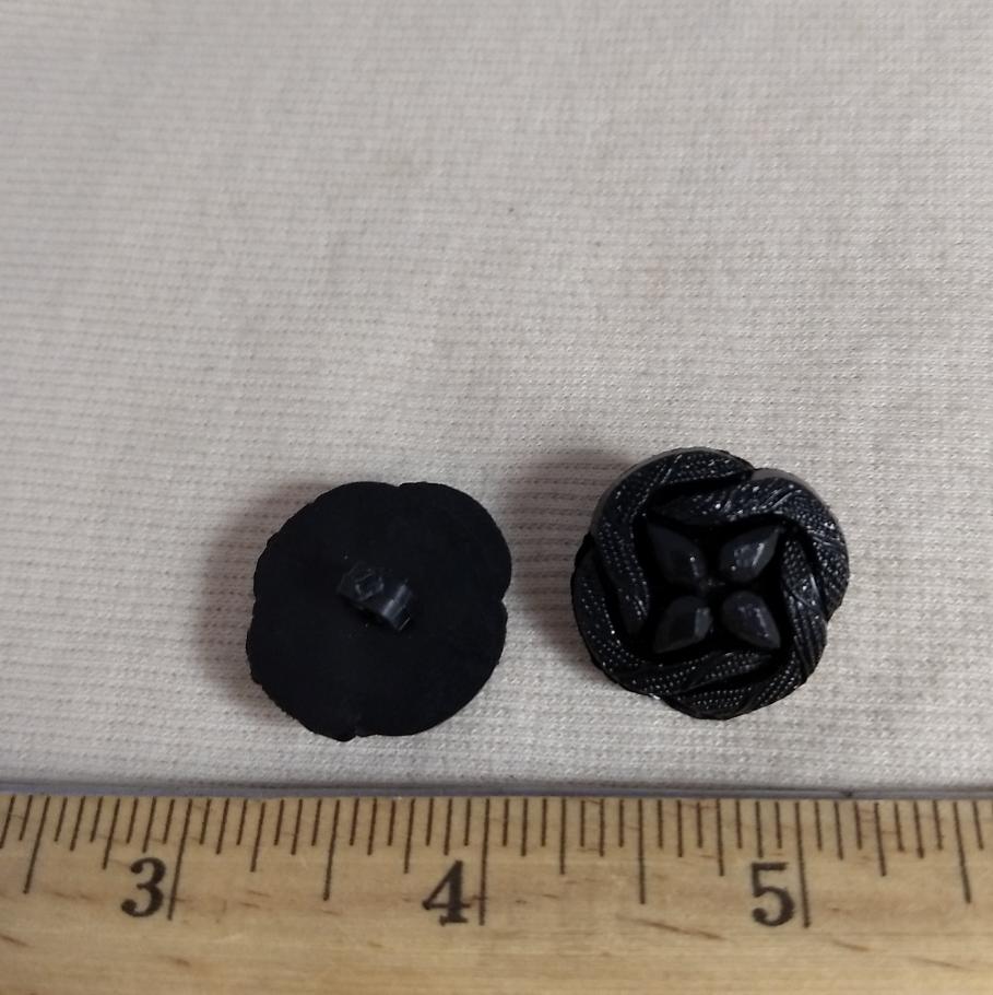 Button #612 #Shank #Black #Nylon #10pc