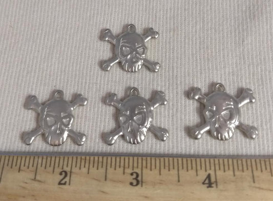 Pendant #Skeleton #Silver #Charm #Metal #10pc