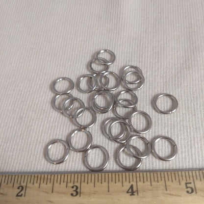 Ring #Jump-ring #Silver #Round #Metal  #50pc