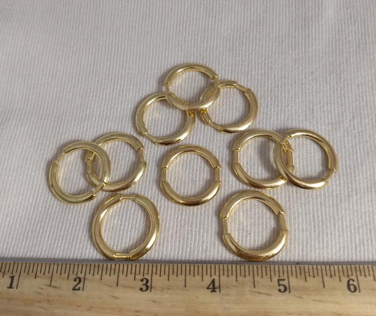 Ring #1453 #Gold #Round #Metal #10pc