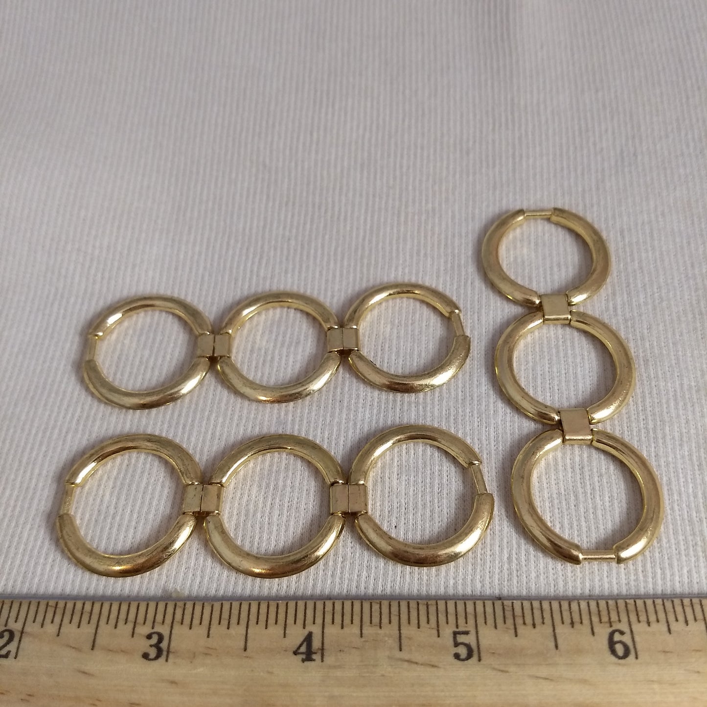 Ring #1453-1 #Gold #Round #Connector #Metal #10pc