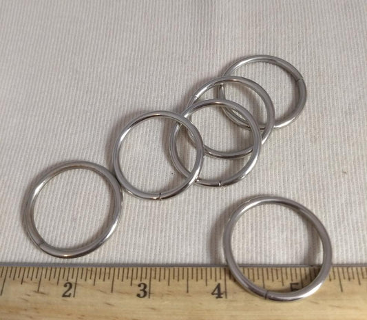 Ring #1461 #Silver #O-Ring #Round #Metal #Opening #10pc