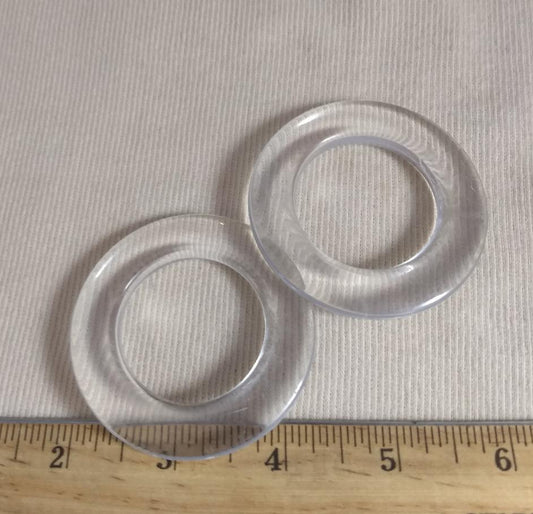 Ring #1463 #Clear #Outer #Round #10pc