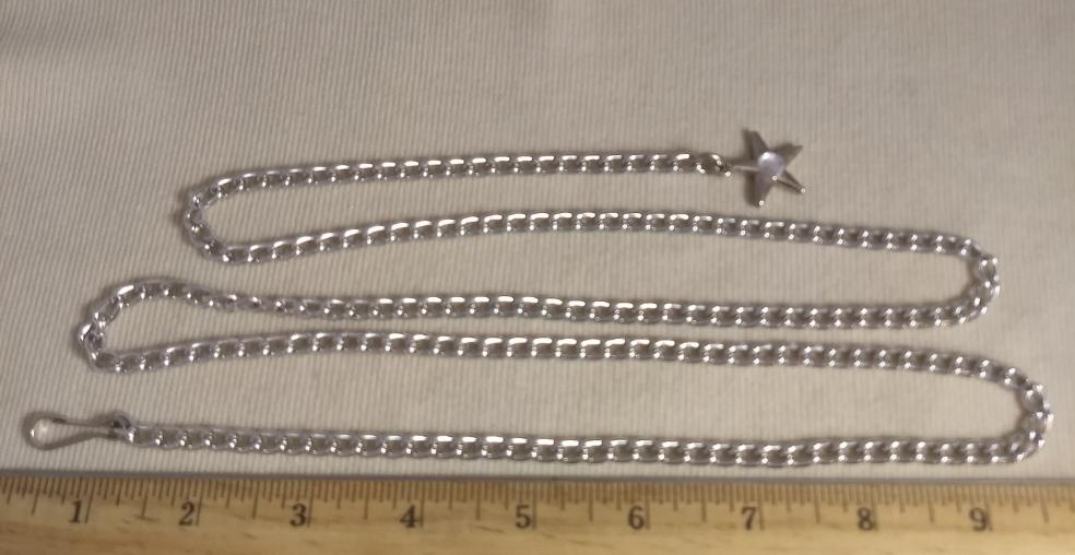 Belt #1464 #Silver #Chain #Star #Clasp #Metal #2pc