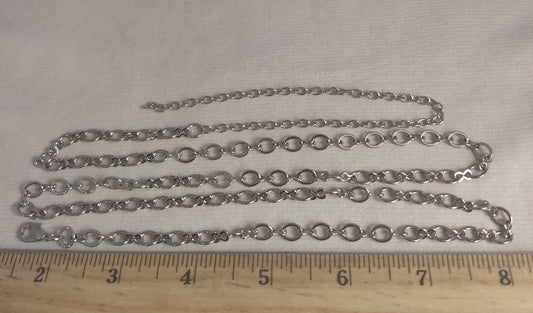 Belt #Silver #Chain #Aluminum #1pc