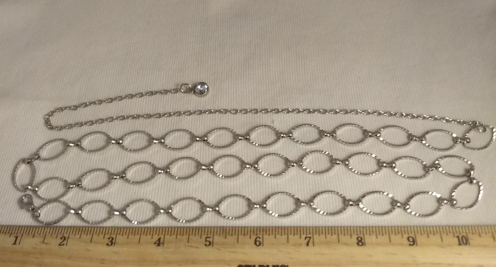 Belt #Chain #Silver #Aluminum #1pc