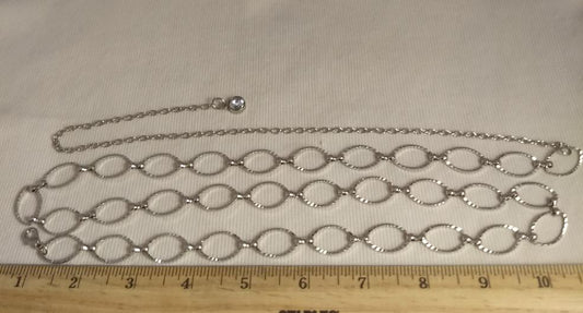 Belt #Chain #Silver #Aluminum #1pc