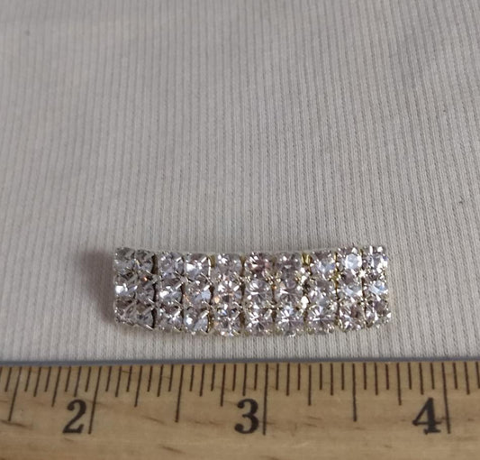 Brooch #B1434 #Silver #Pin #Rhinestone #1pc