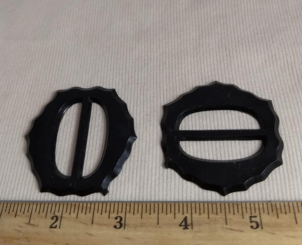 Buckle #FS146 #Black #Center-Bar#Slider #Nylon #10pc