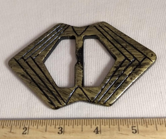 Buckle #RSSL-W22 #Antique-Gold #Center-Bar #Abs #1pc