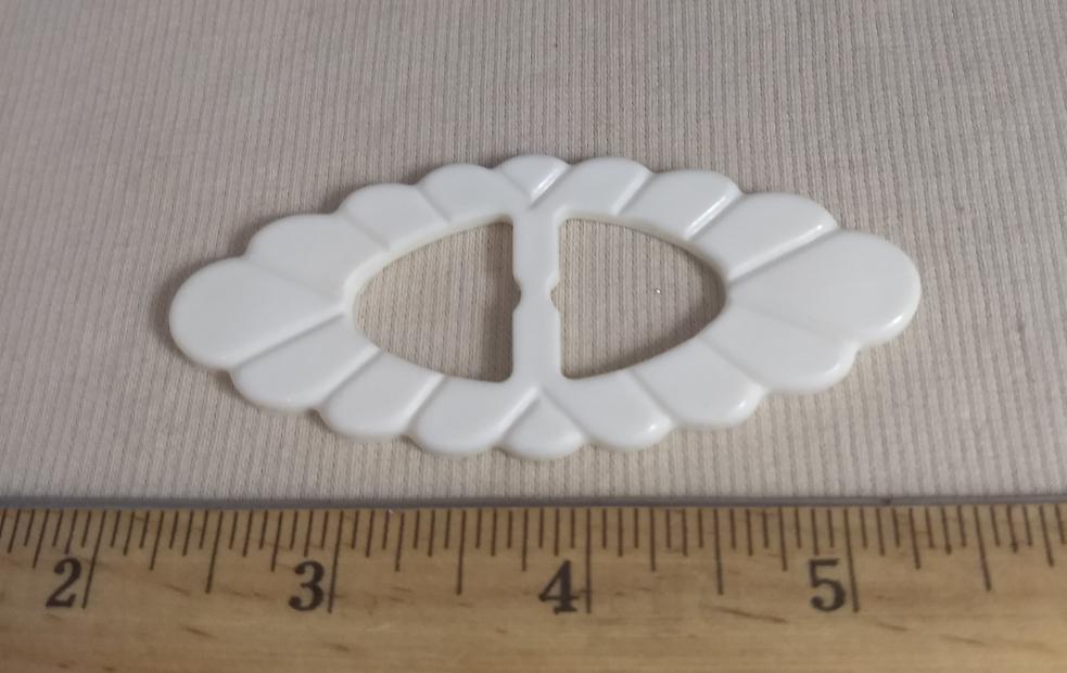 Buckle #5165 #White #Center-Bar #Nylon #1pc