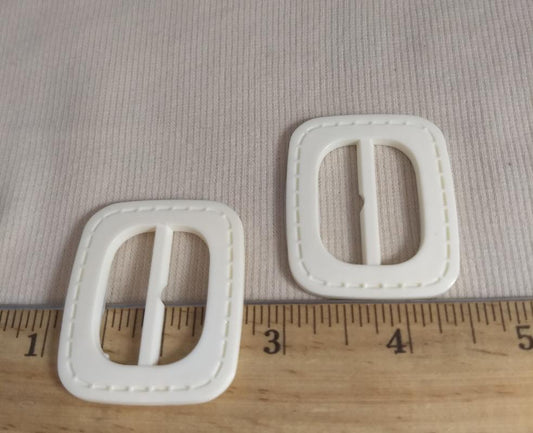 Buckle #5184 #White #Center-Bar #Slider #Nylon #10pc