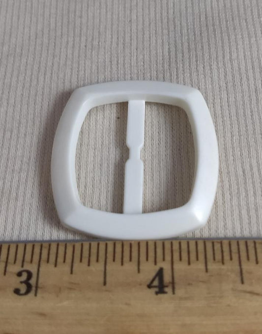 Buckle #5127 #White #Center-Bar #Slider #Plastic #10pc