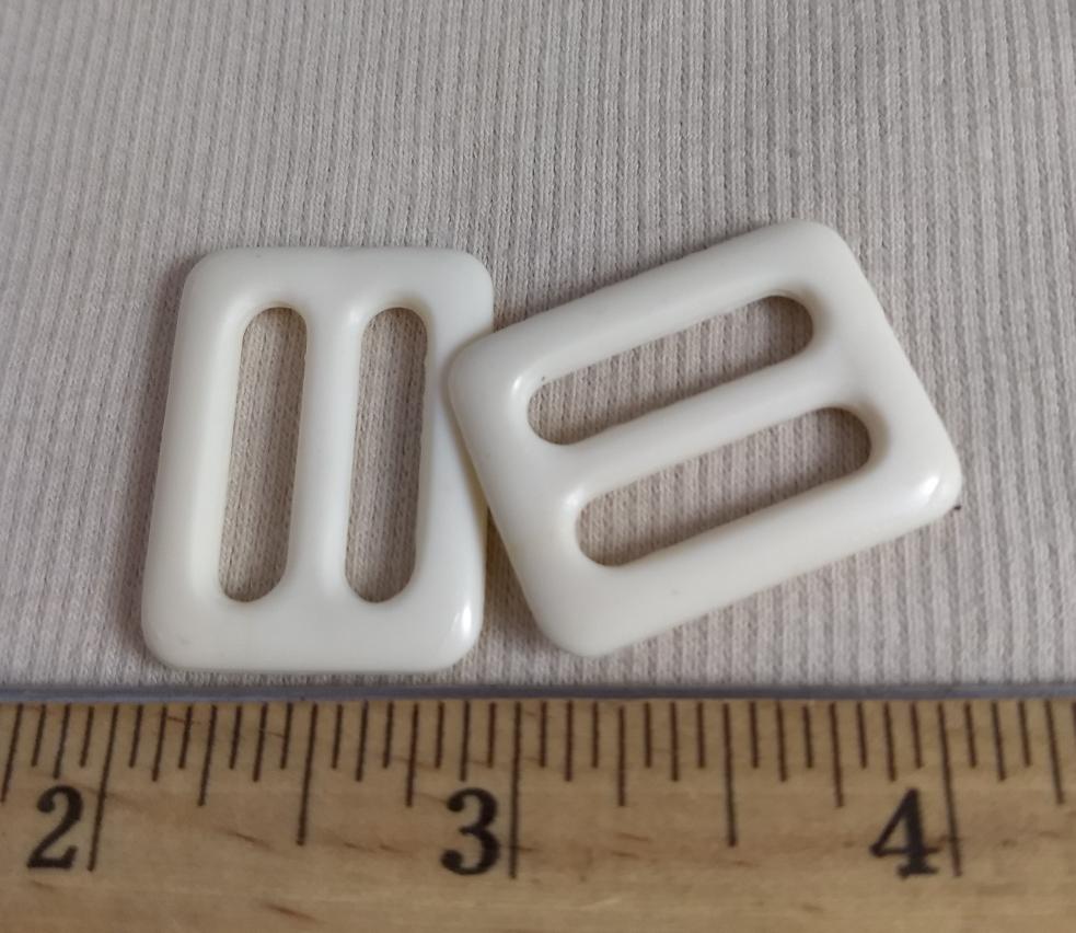 Buckle #5119 #White #Center-Bar #Slider #Nylon #10pc