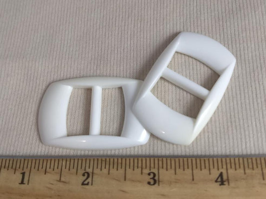 Buckle #5168 #White #Center-Bar #Slider #Nylon #10pc