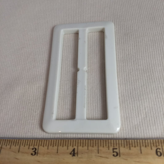 Buckle #5434 #White #Center-Bar #Slider #Nylon#1pc