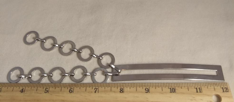 Belt #11503 #Silver #Metal #O-Rings  #1pc