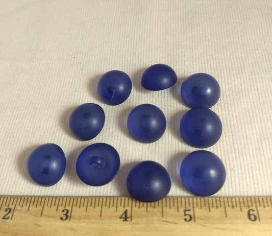 Button  #TAO240-Halfball  #Shank #Blue #Nylon #10pc