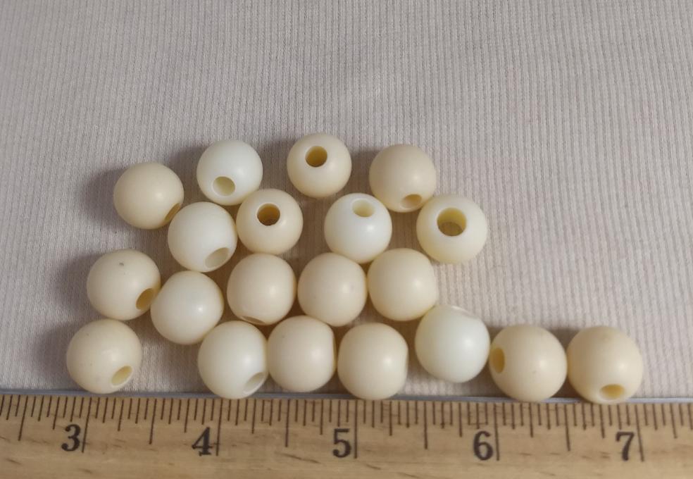 Bead #DK274 #Cream #2-Hole  #100pc