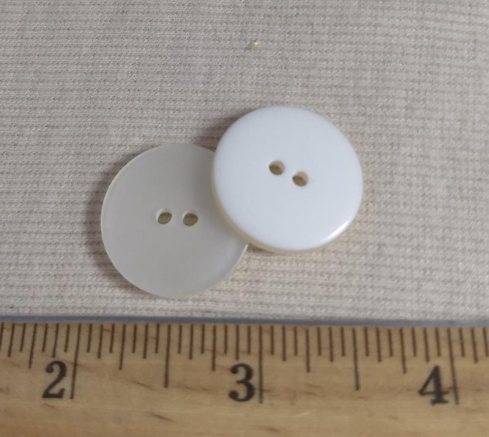 Button #1508/15497 #2 Hole #Pearl #Polyester #10pc