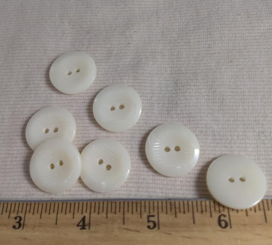 Button #98177 #2 Hole #Cream #Polyester #10pc