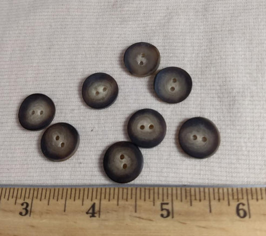 Button #94217 #2 Hole #Brown #Polyester #10pc