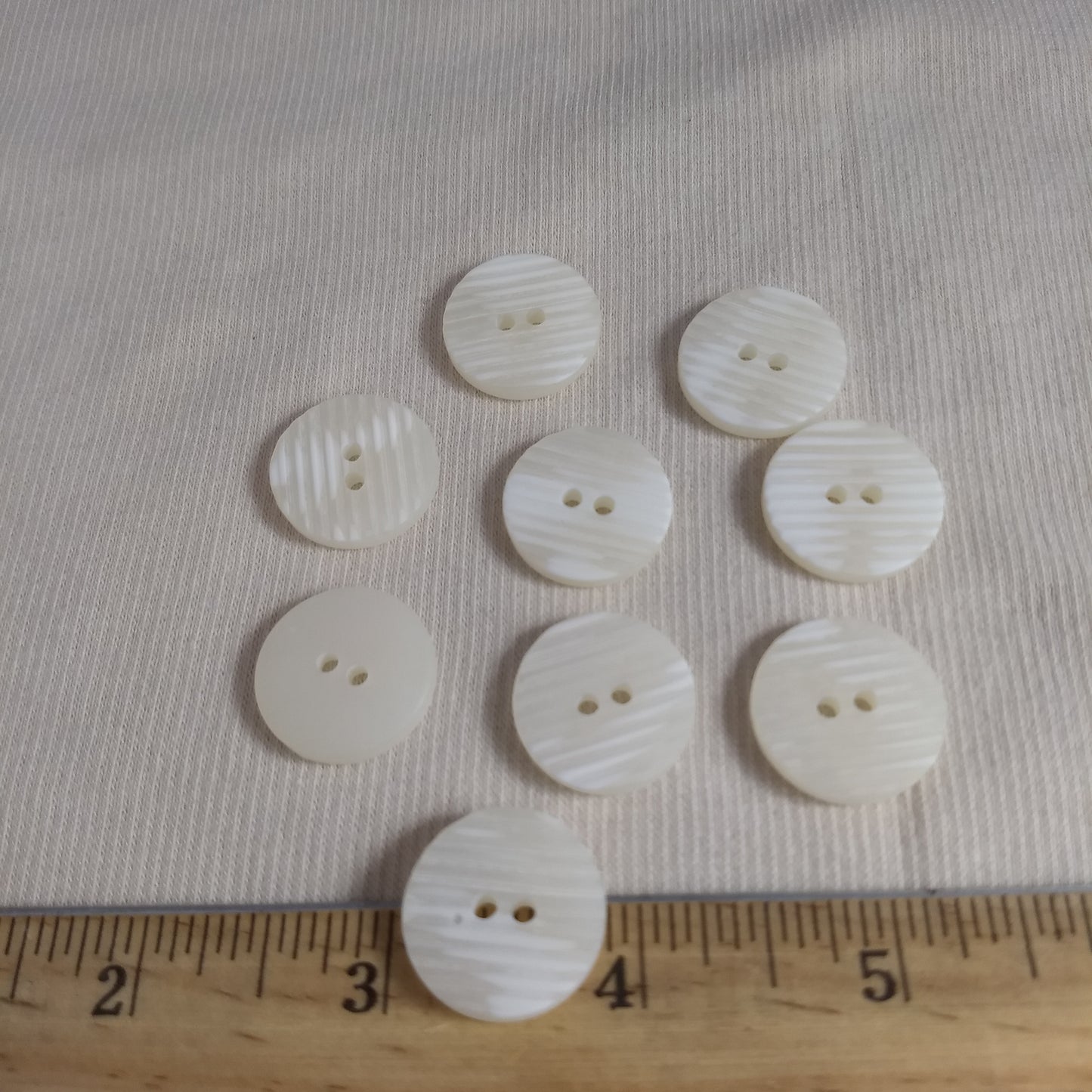 Button #29444 #2 Hole #White #Polyester #10pc