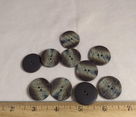 Button #1530 #2 Hole #Brown #Abs #10pc