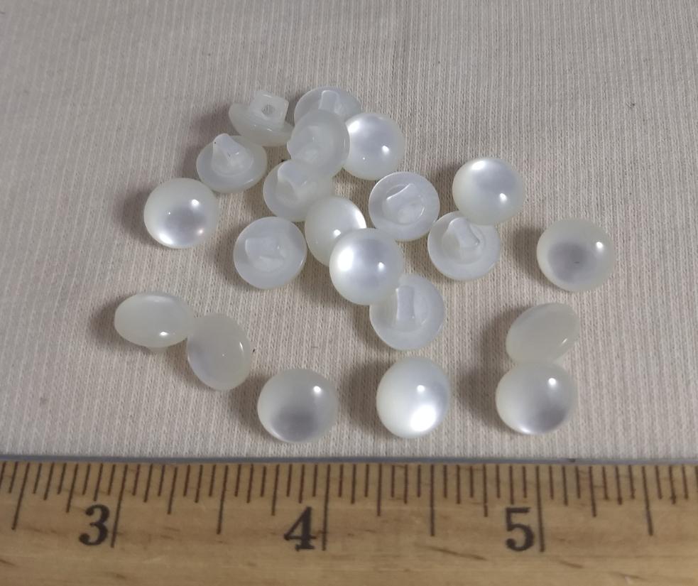 Button #High-Dome #Shank #Pearl #Basic #Polyester #10pc