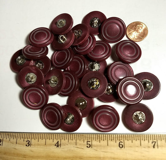 Button #Shank #Brown #Rim #Polyester #10PC