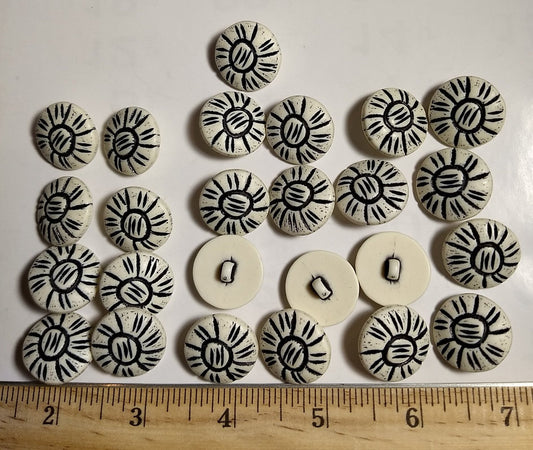 Button #1545 #Shank #Cream #Abs #10pc