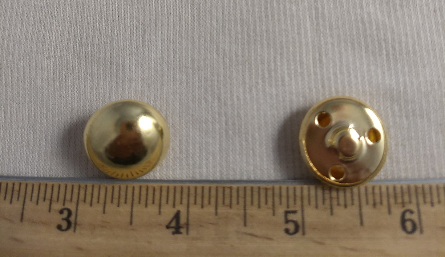 Button #CLN767 #Shank #Gold #Metal #10pc