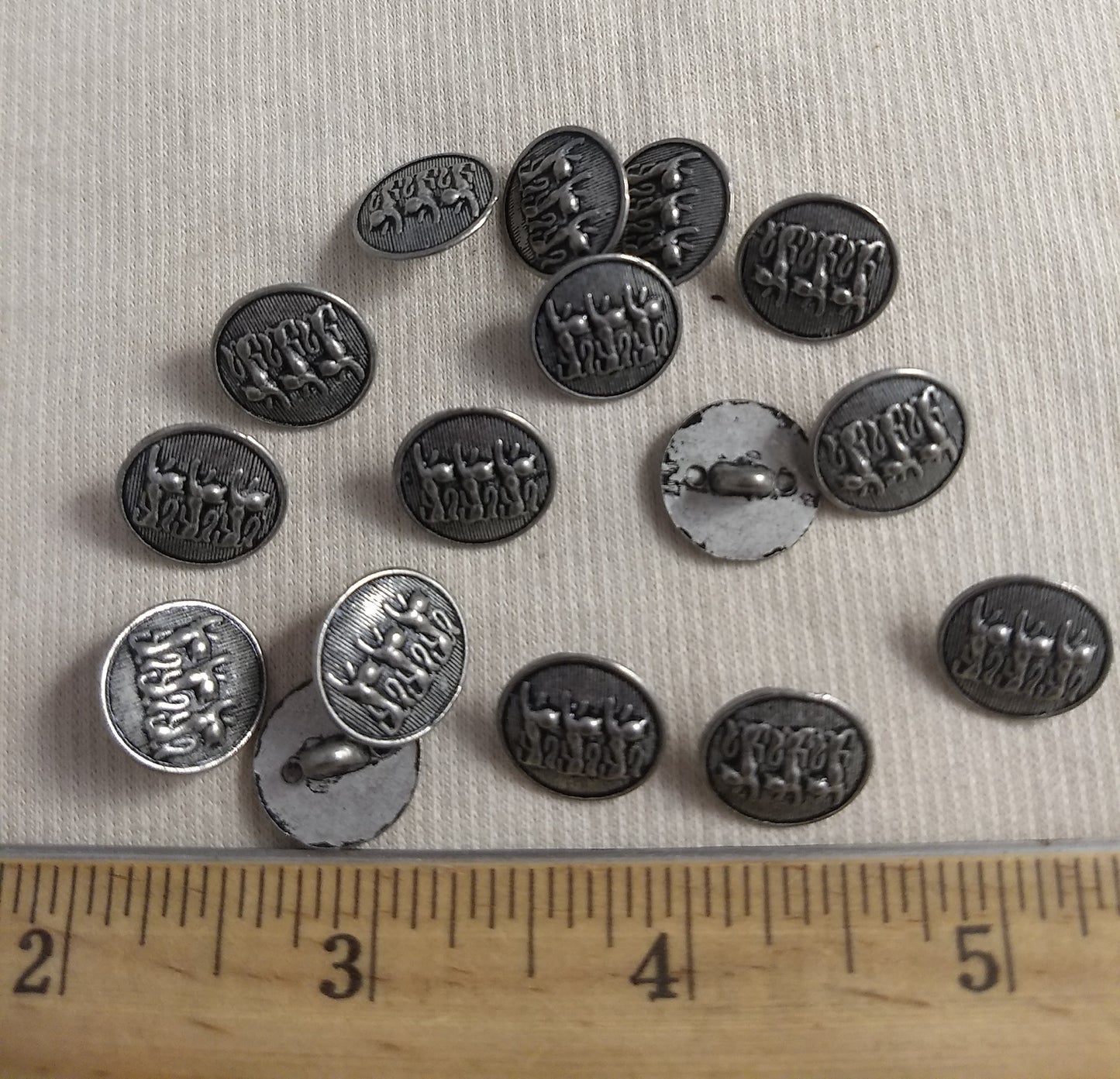 Button #6163 #Shank #Rim #Metal #10pc